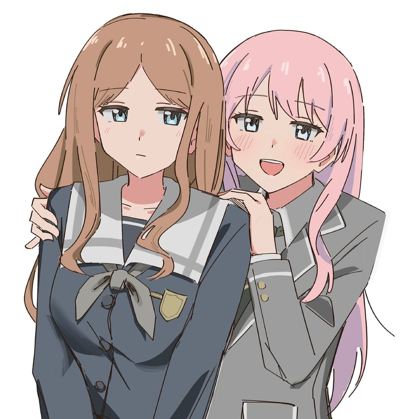 chihaya anon and nagasaki soyo (bang dream! and 1 more) drawn by suitou_(suitou_55)