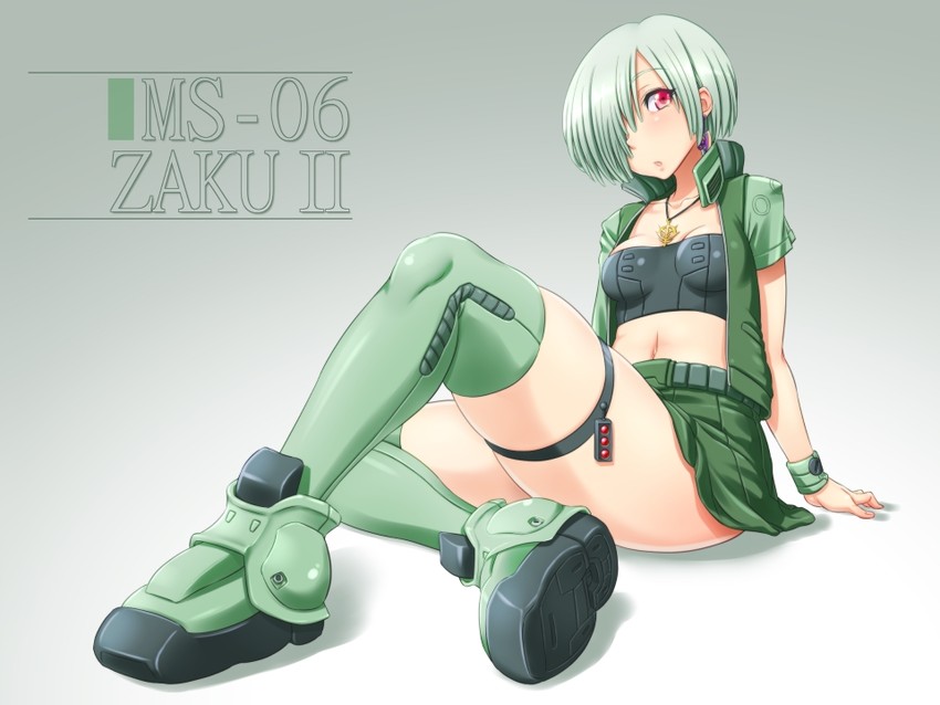 zaku ii (gundam and 1 more) drawn by shikuta_maru