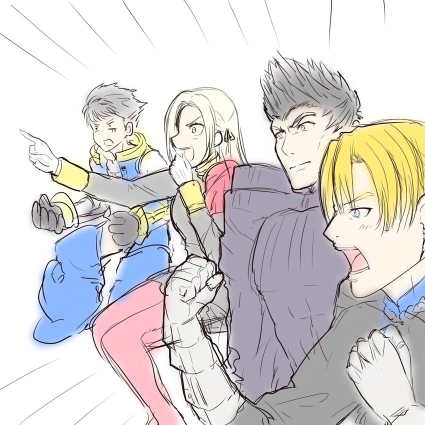 edelgard von hresvelg, dimitri alexandre blaiddyd, rex, and malos (fire emblem and 4 more) drawn by zero-theme
