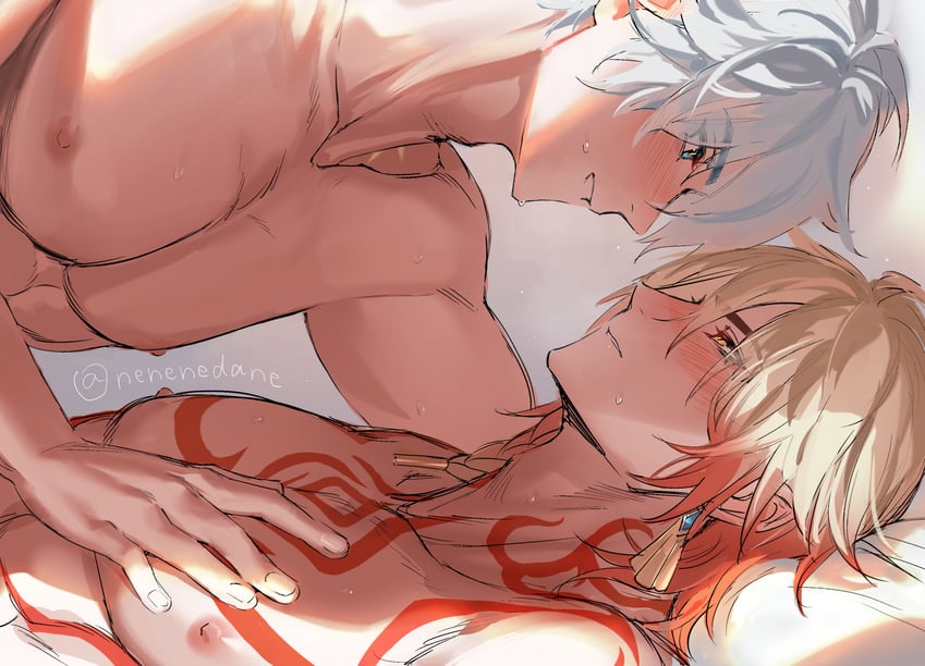 phainon and mydei (honkai and 1 more) drawn by nenenedane