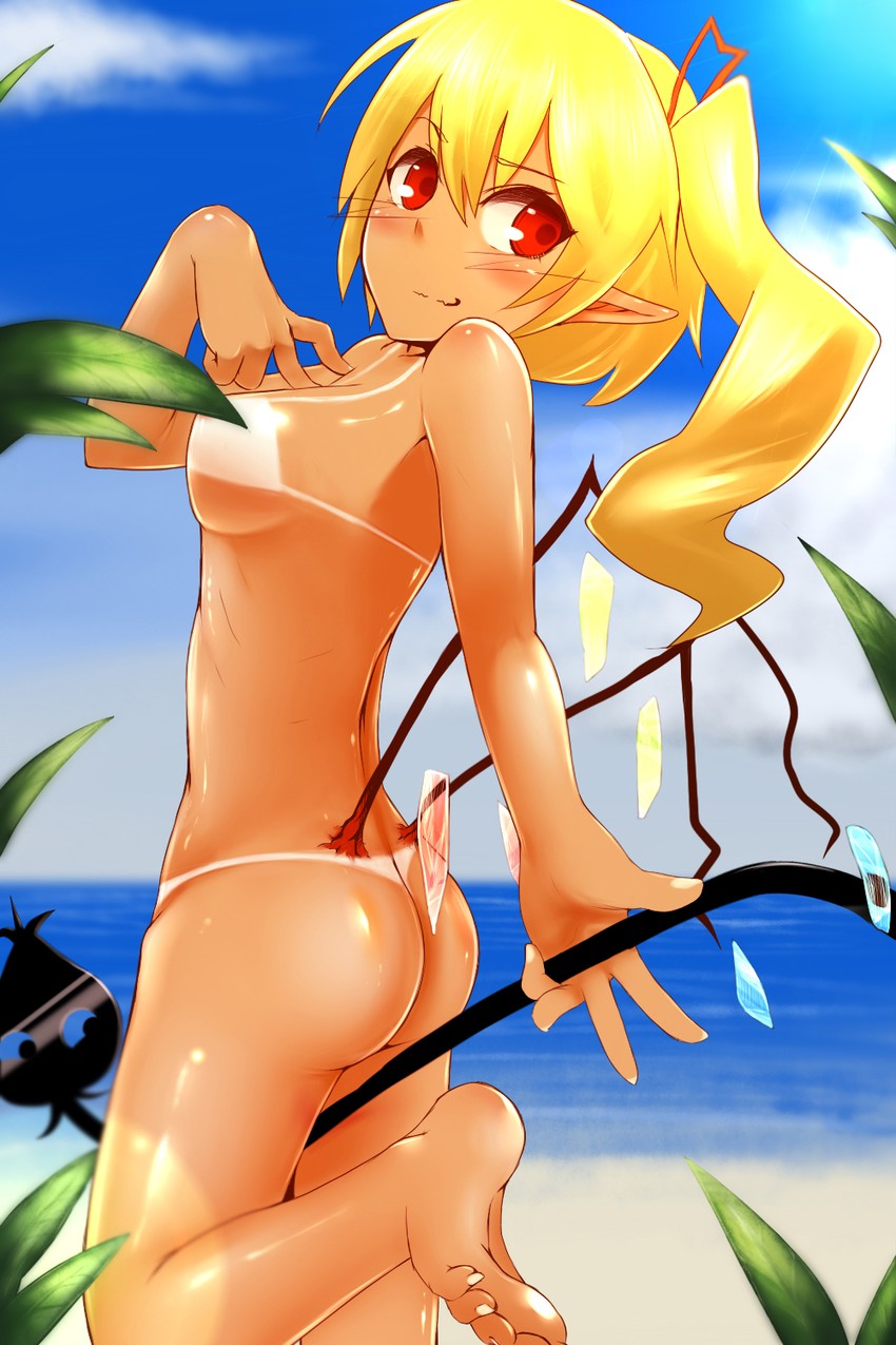 flandre scarlet (touhou) drawn by mantarou_(shiawase_no_aoi_tori)