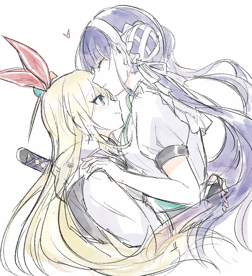 satsuki mari and kanzaki adelheid (heaven burns red) drawn by opi