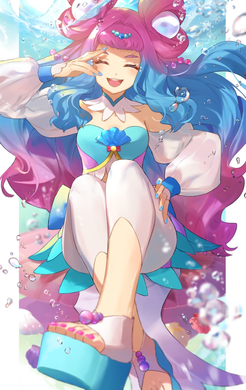 laura la mer and cure la mer (precure and 1 more) drawn by n-bata