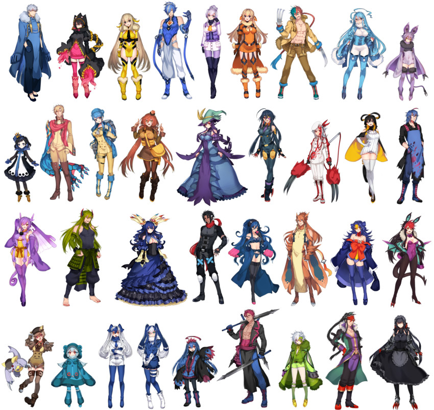 charizard, garchomp, gallade, altaria, lapras, and 26 more (pokemon) drawn by katagiri_hachigou