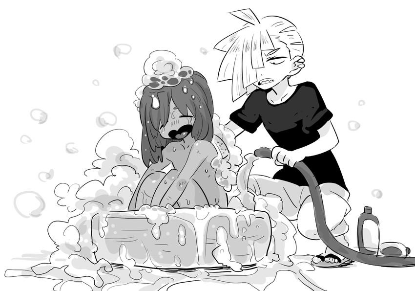 gladion and hau (pokemon and 1 more) drawn by amagaeru_(amapippi052525)