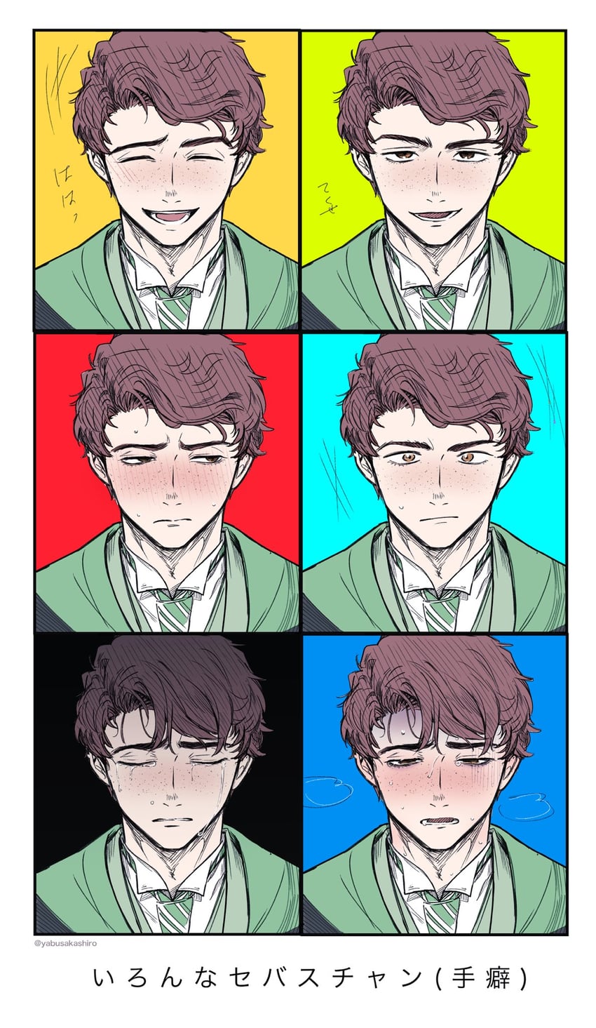 sebastian sallow (wizarding world and 1 more) drawn by yabusakashiro