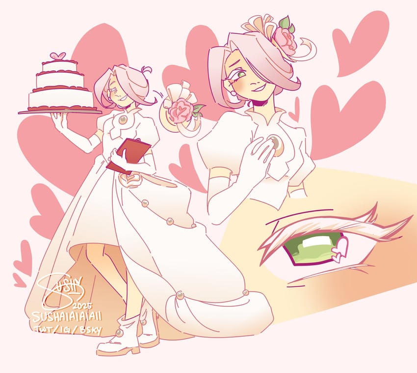 wedding cake cookie (cookie run and 1 more) drawn by sushaiaiaiaii