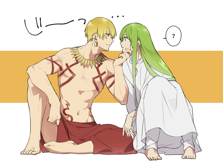 gilgamesh and enkidu (fate and 1 more) drawn by lunapont