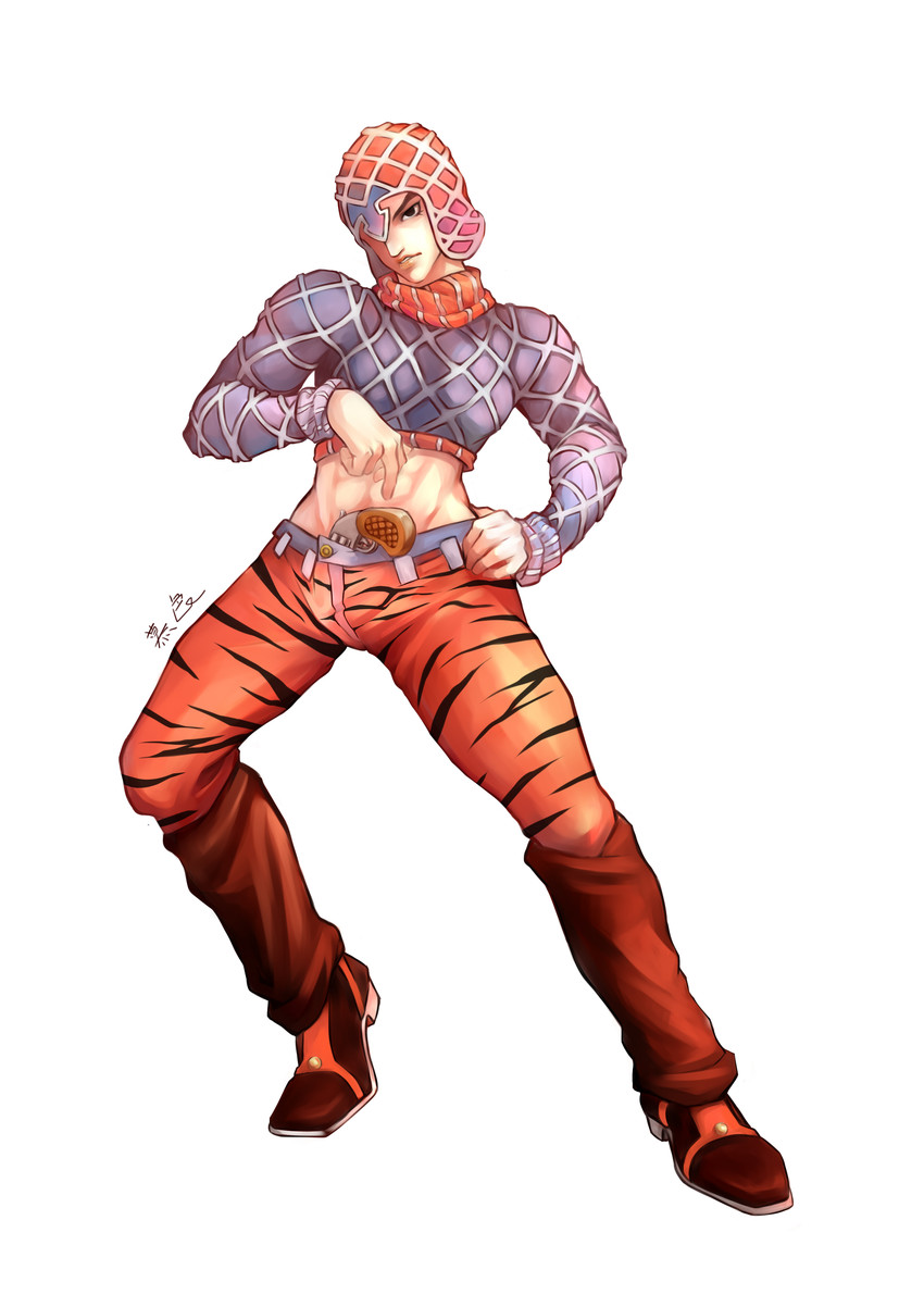 guido mista (jojo no kimyou na bouken and 1 more) drawn by musezuisha