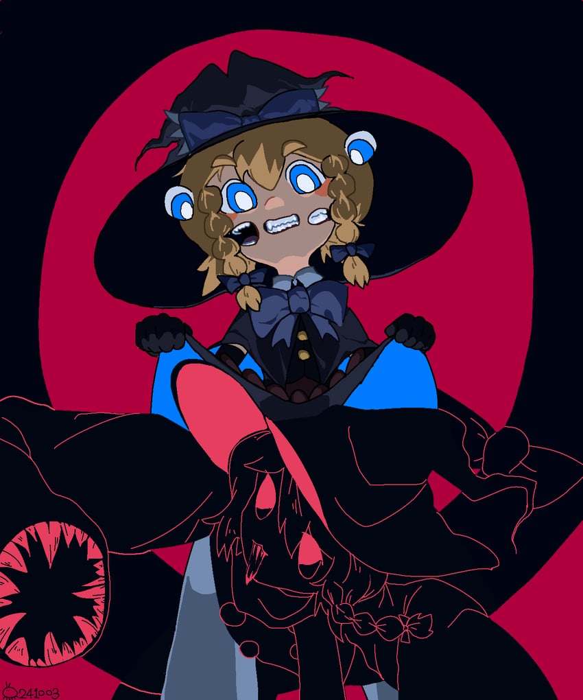 kirisame marisa, meguru, and yuuhi (touhou and 1 more) drawn by wenchuang_canzha