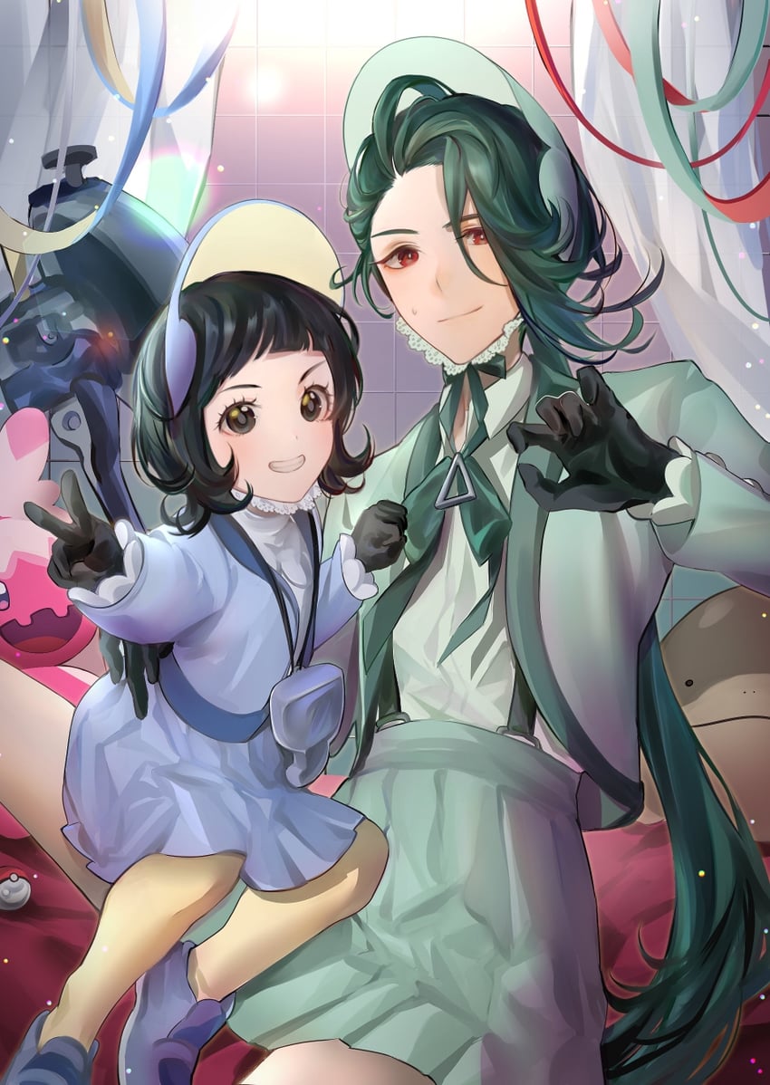 rika, poppy, clodsire, and tinkaton (pokemon and 1 more) drawn by jihya