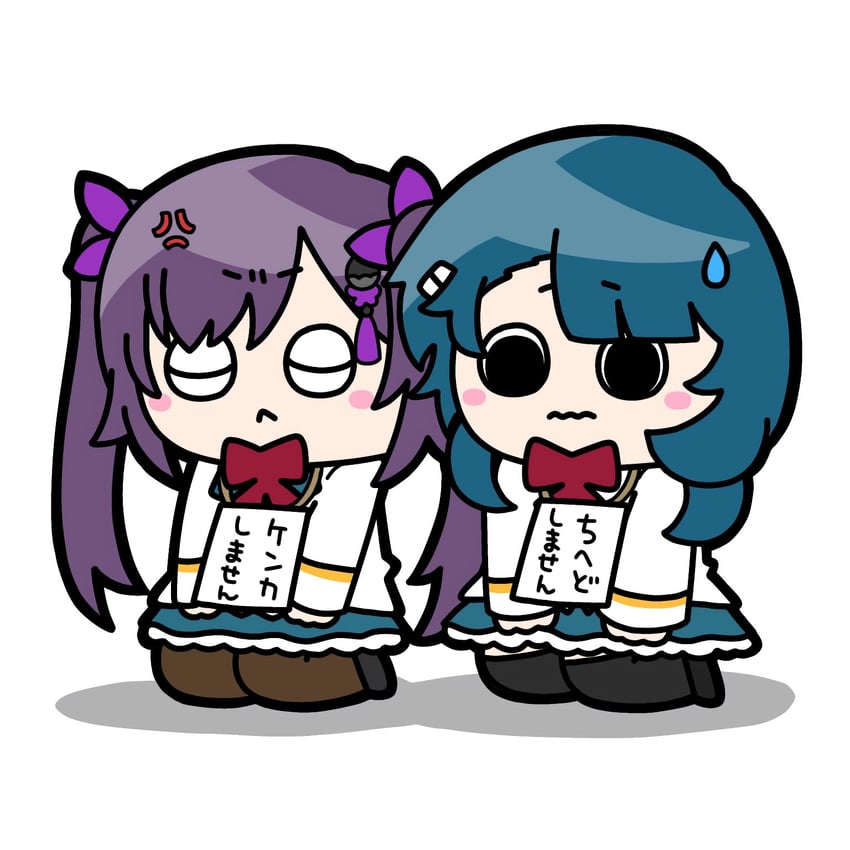 aizawa kazuha and matsumura fuuka (assault lily) drawn by konpeitoull_(c12h22o11_tr_6)