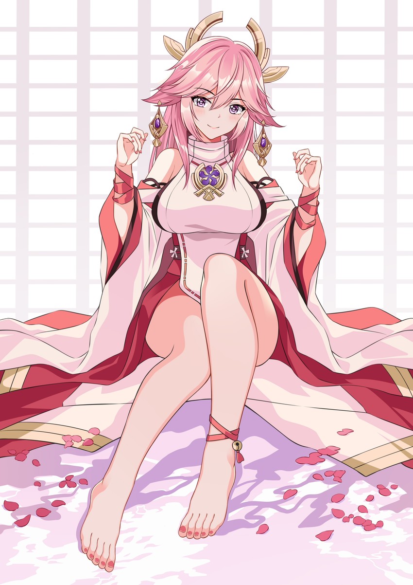 yae miko (genshin impact) drawn by feng_shao_kky_(arj0522)