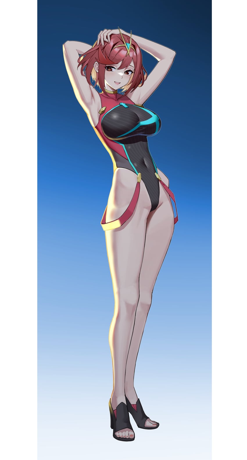 pyra (xenoblade chronicles and 1 more) drawn by northman