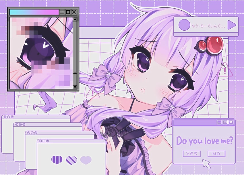 yuzuki yukari (vocaloid and 1 more) drawn by hamano_yui