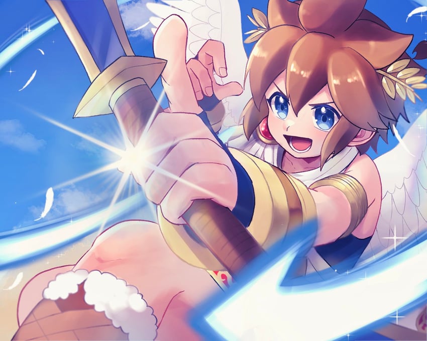 pit (kid icarus and 1 more) drawn by waffuum