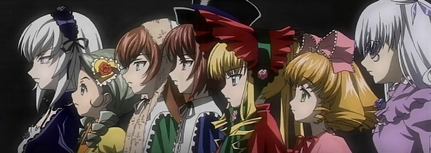 suigintou, shinku, suiseiseki, souseiseki, hinaichigo, and 2 more (rozen maiden)