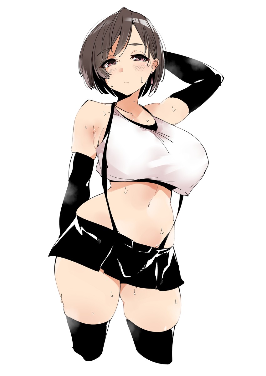 tifa lockhart (final fantasy and 2 more) drawn by kobo_(cobo_0609)