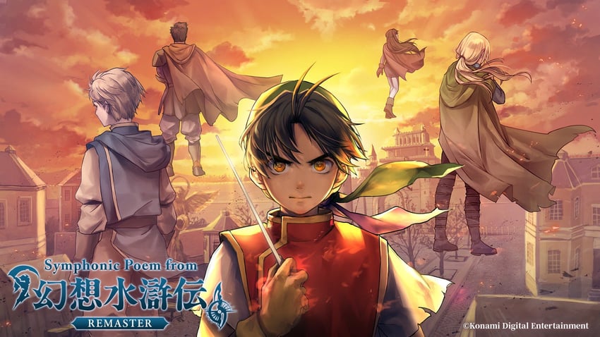 tir mcdohl, ted, gremio, odessa silverberg, and teo mcdohl (gensou suikoden and 1 more) drawn by sassa_(cb)