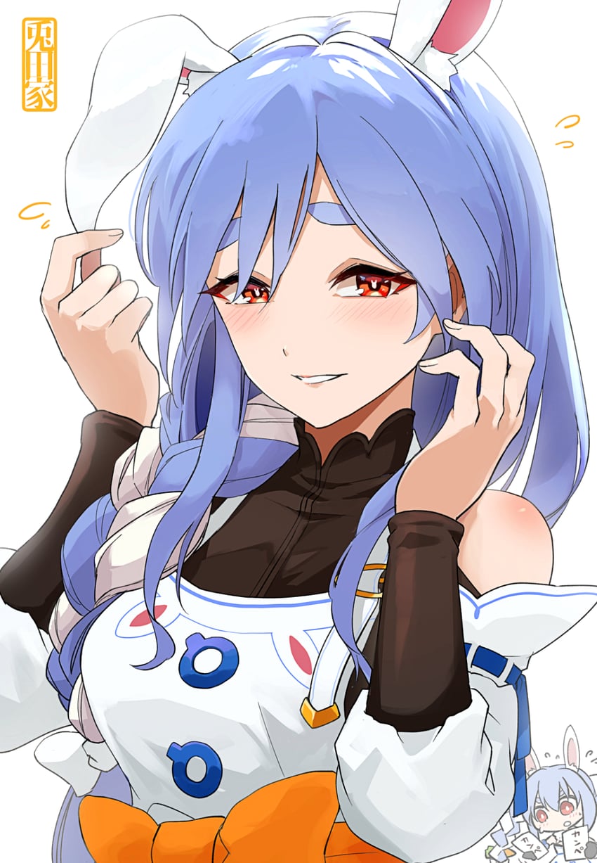 usada pekora and pekomama (hololive) drawn by motoiwork