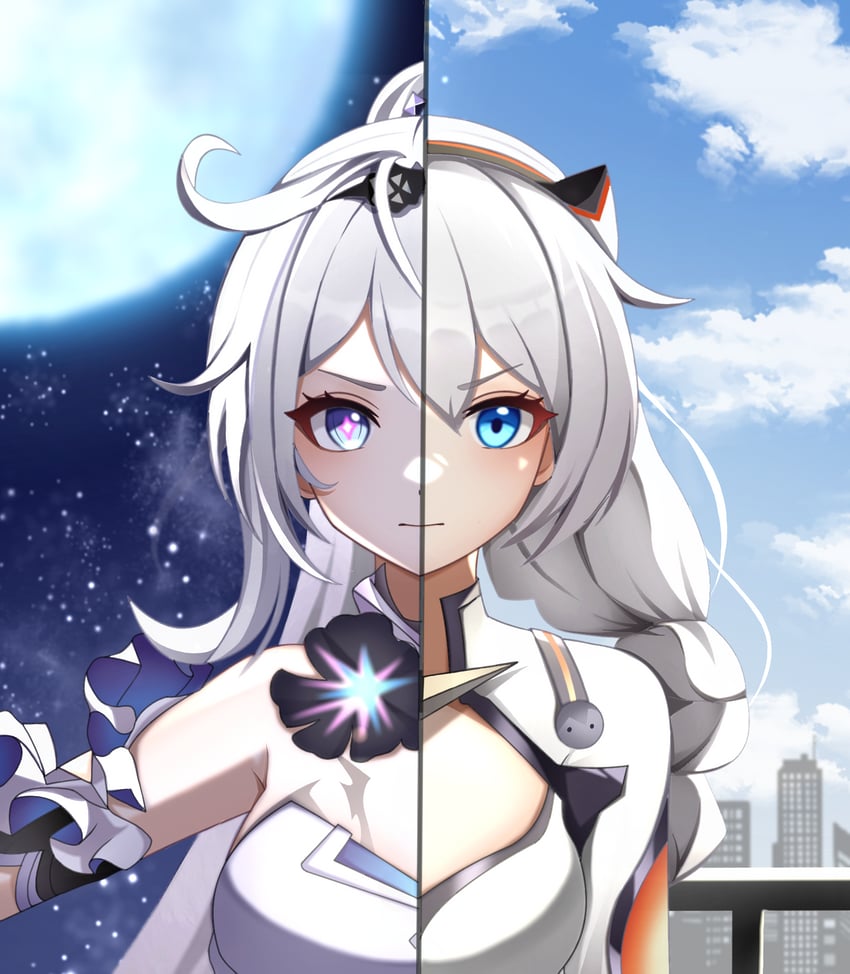 kiana kaslana (honkai and 1 more) drawn by kenomotsu_yukuwa