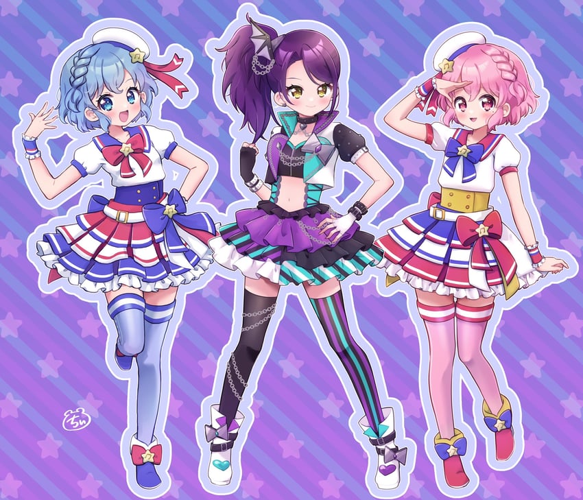 reona west, dorothy west, and toudou shion (pretty series and 1 more) drawn by chii_(chi_pppuri)