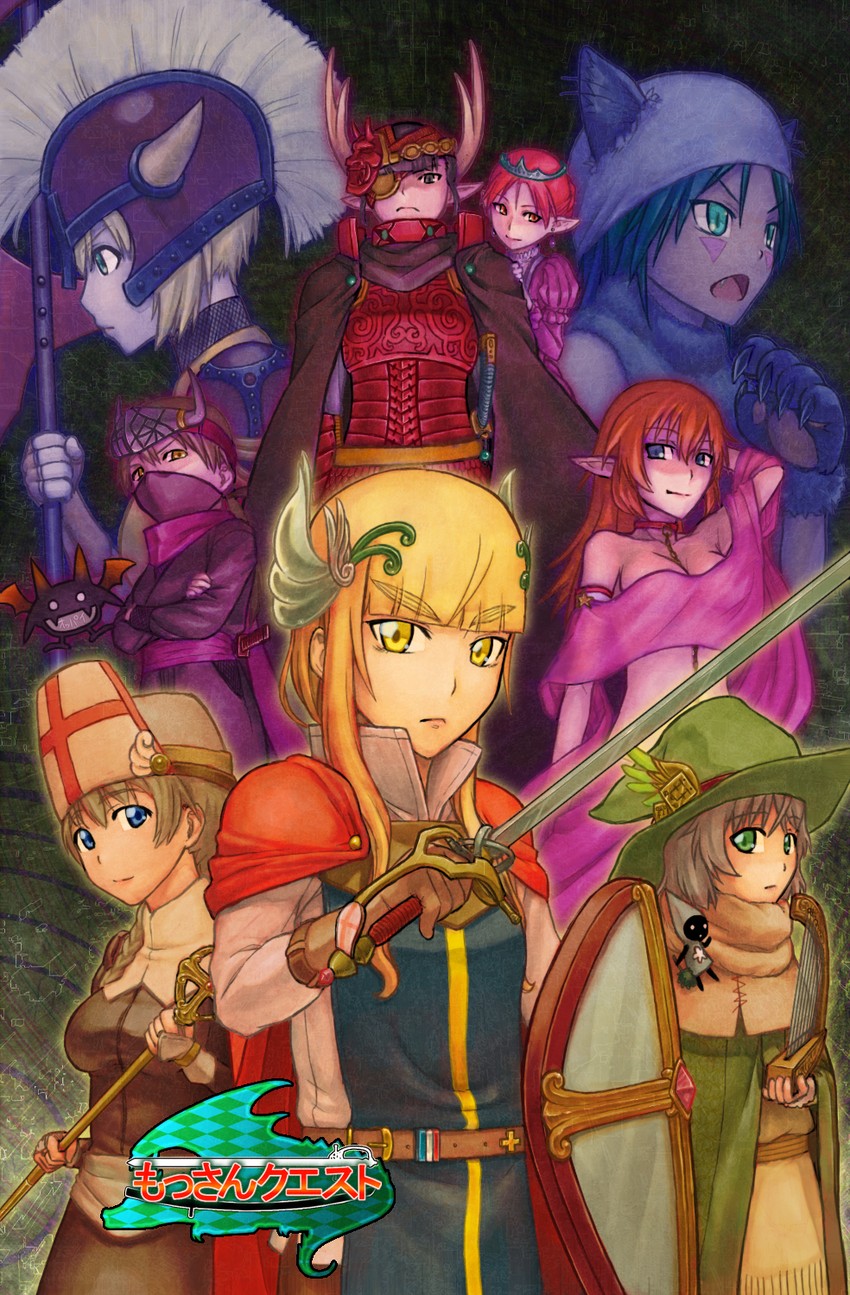 sanya v. litvyak, erica hartmann, gertrud barkhorn, charlotte e. yeager, perrine h. clostermann, and 5 more (world witches series and 1 more) drawn by kuro_ari_(pixiv)