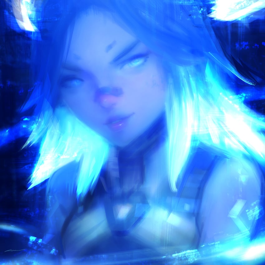 neon (valorant) drawn by alex_chow