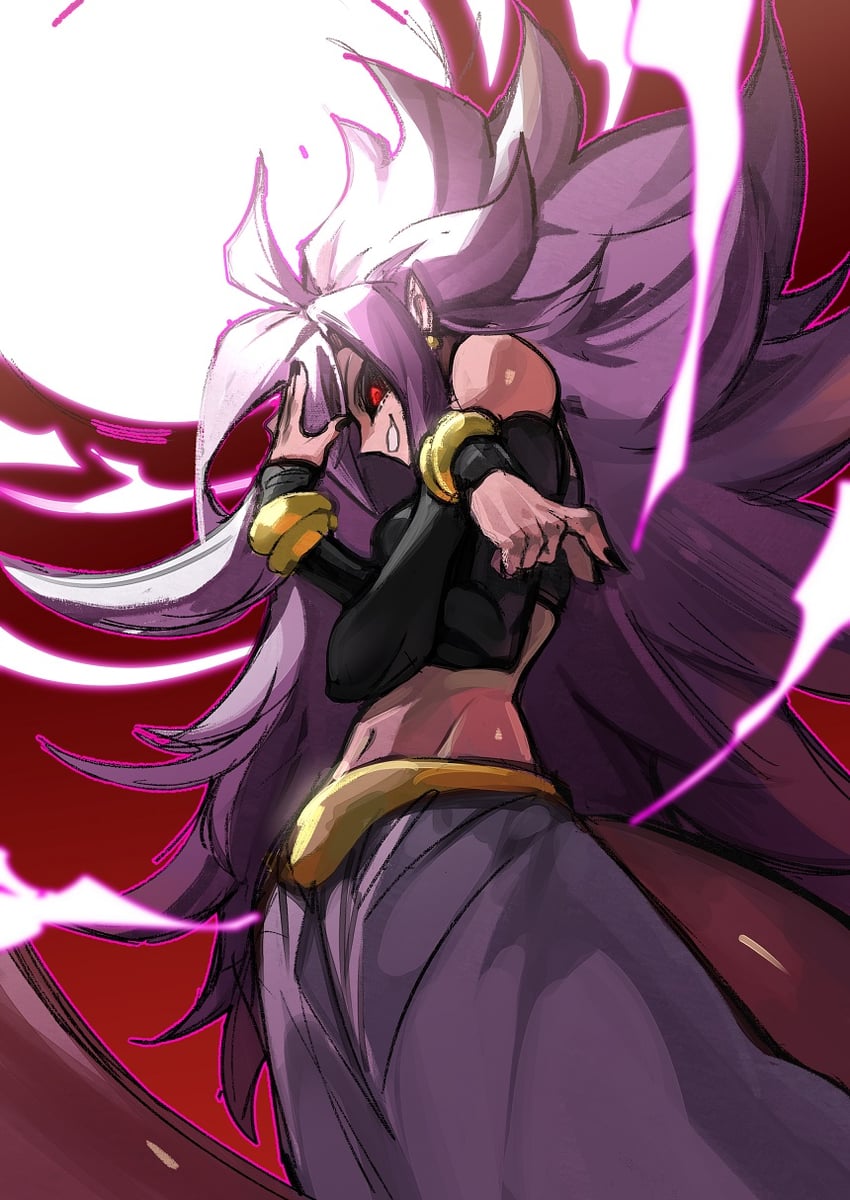 android 21 and majin android 21 (dragon ball and 1 more) drawn by kimo