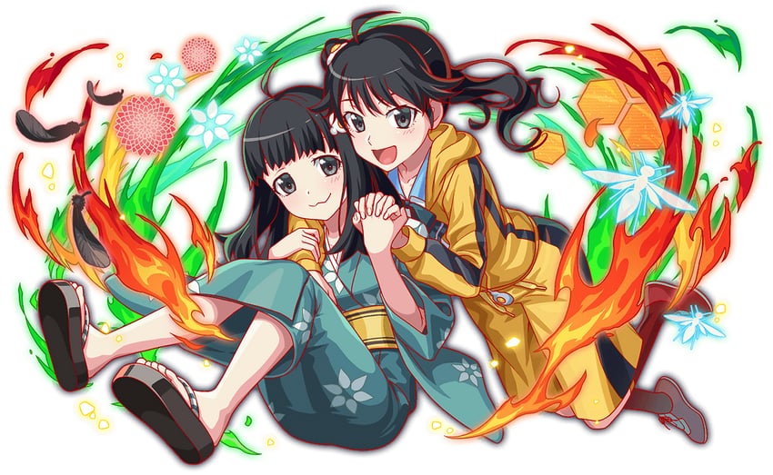araragi karen and araragi tsukihi (monogatari and 2 more)