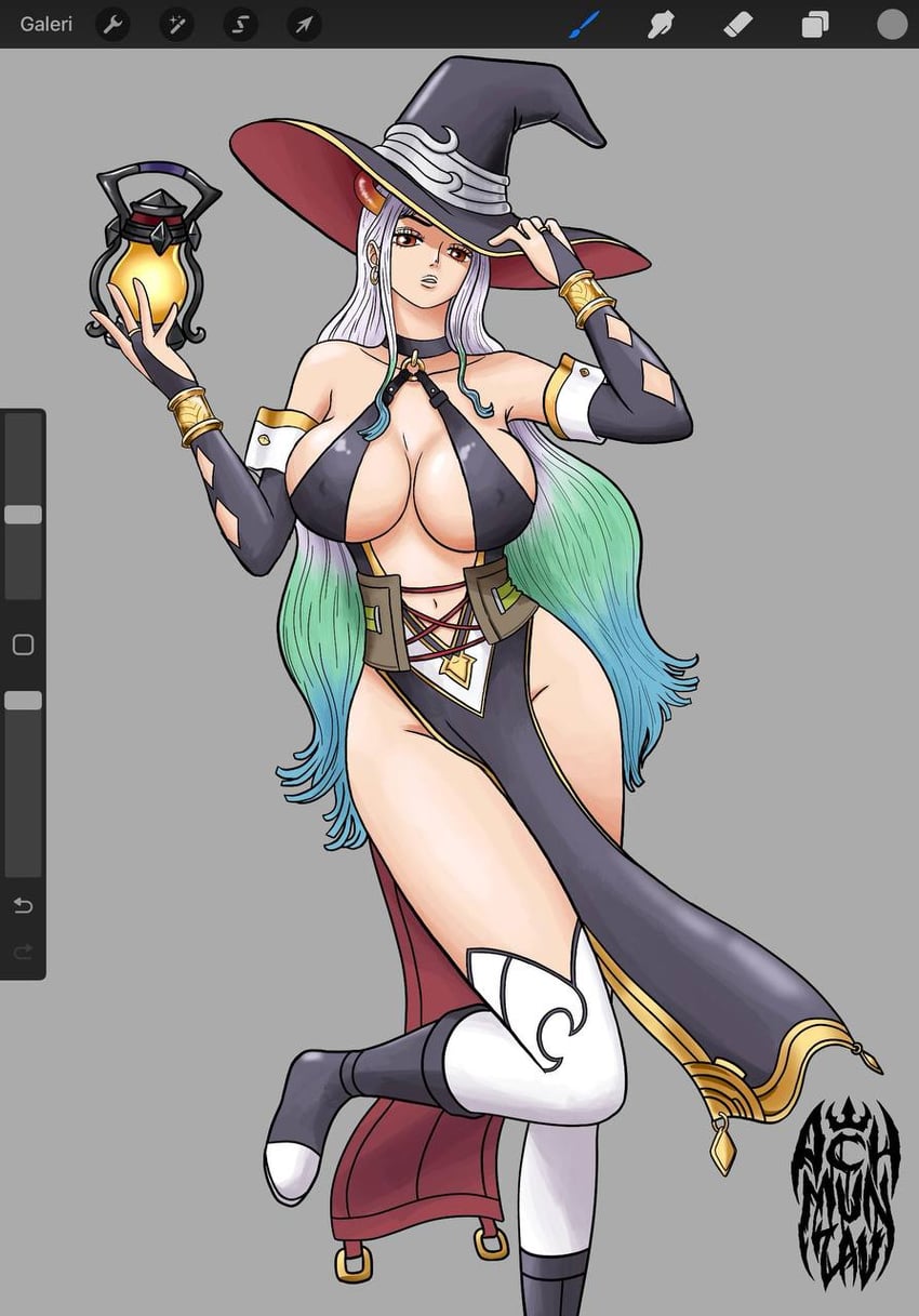 yamato and serila (one piece and 1 more) drawn by achmunzav