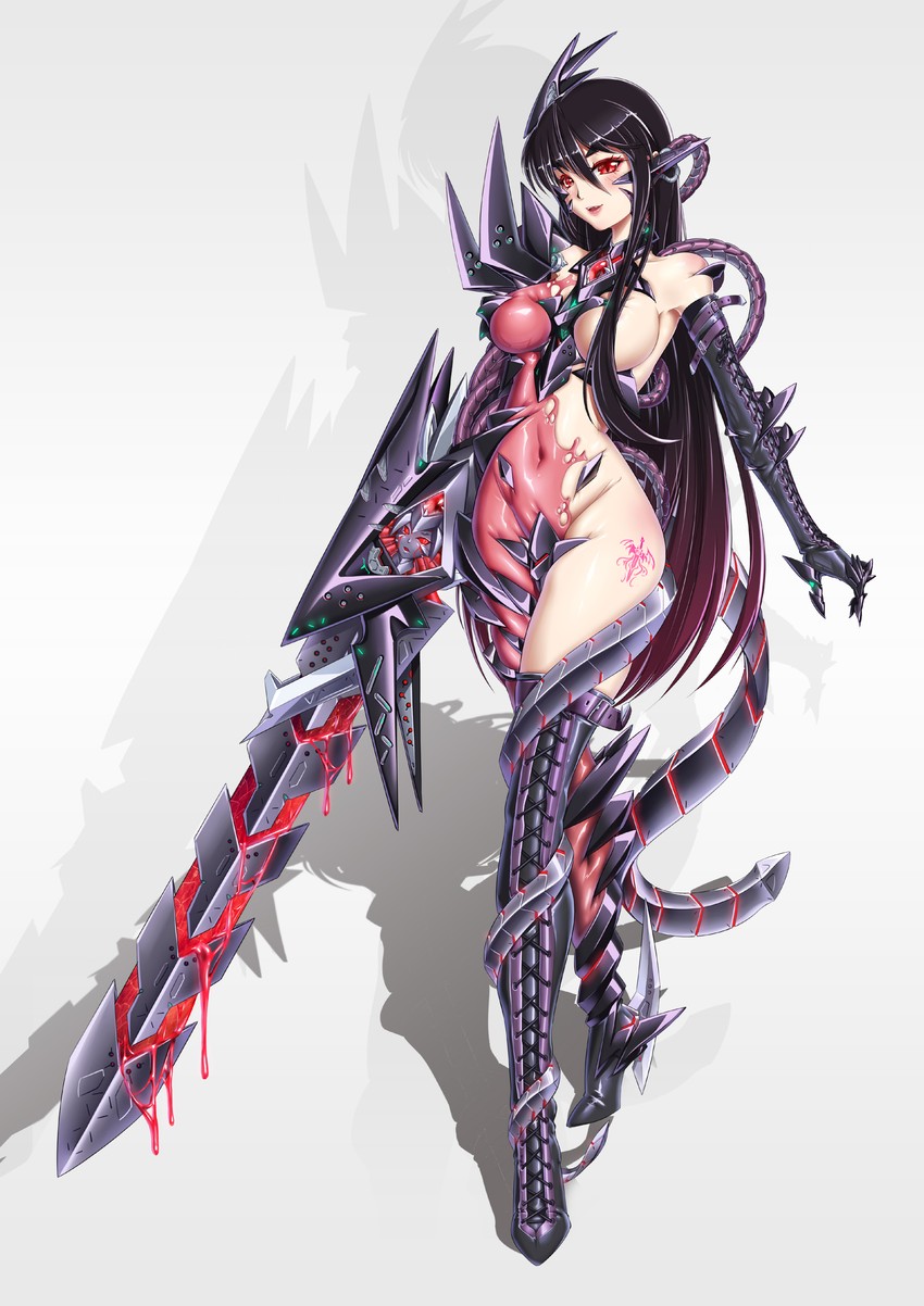 cursed sword (original and 1 more) drawn by bzs_(kage_no_shinobu)