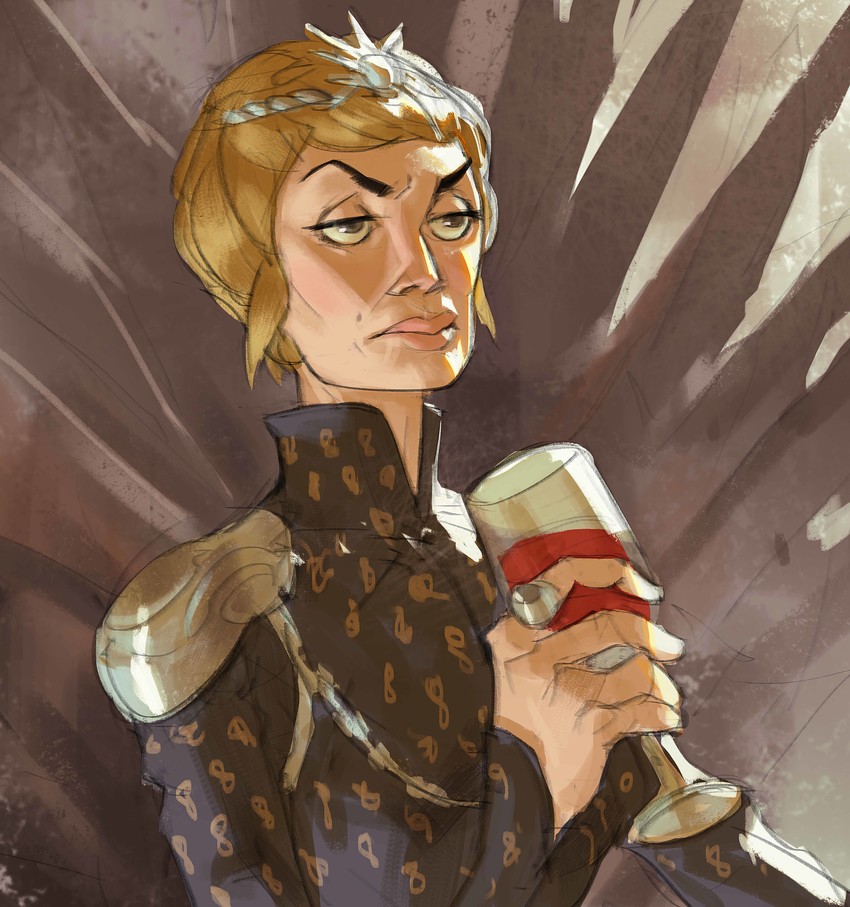 cersei lannister (a song of ice and fire and 1 more) drawn by ramon_nunez