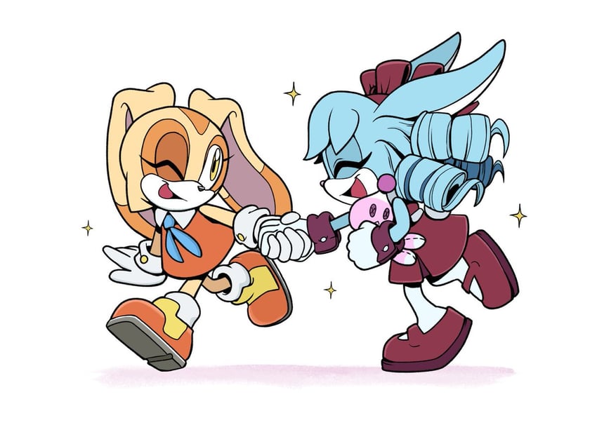 cream the rabbit and anya the rabbit (original and 1 more) drawn by gabs_sam