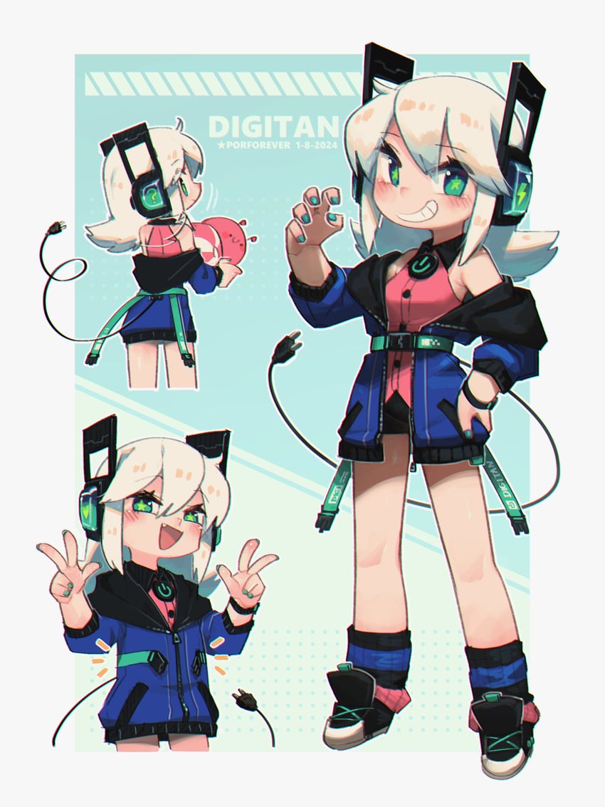 digitan and candy snail (original) drawn by porforever