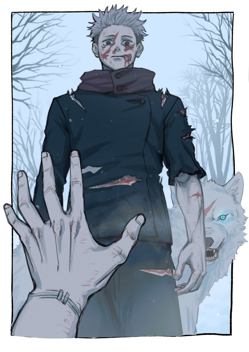 itadori yuuji and mahito (jujutsu kaisen) drawn by nairdags