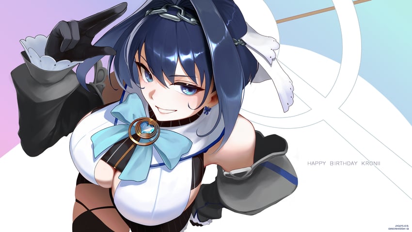 ouro kronii (hololive and 1 more) drawn by dreamoon-q