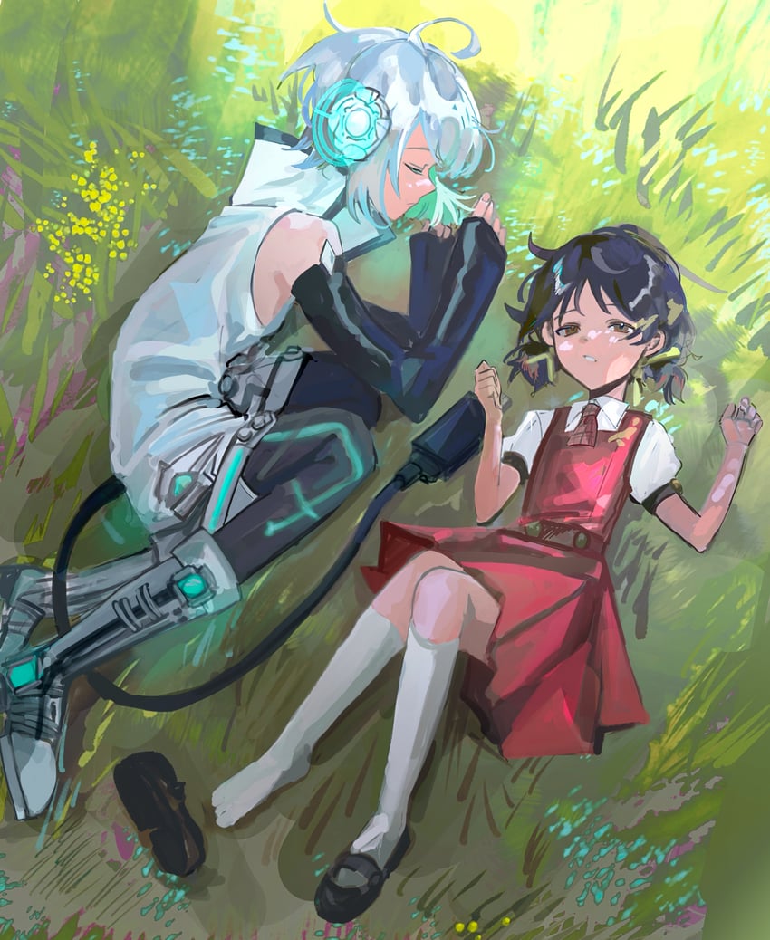kaai yuki and utatane piko (vocaloid) drawn by gureru_(r_grey1204)