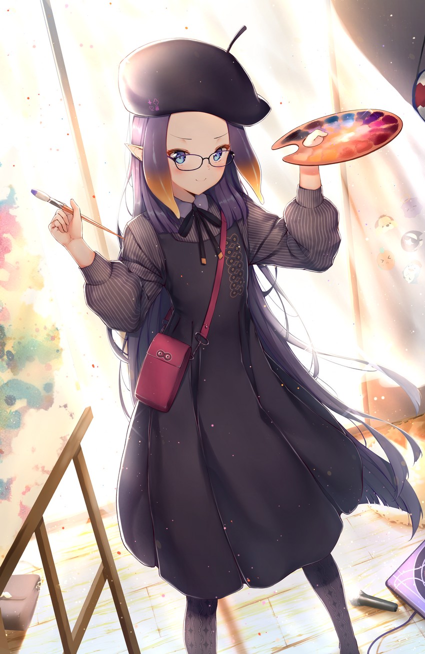 ninomae ina'nis (hololive and 1 more) drawn by ijac_ray