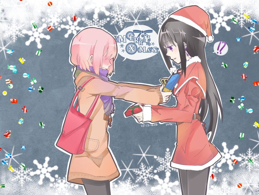 akemi homura and kaname madoka (mahou shoujo madoka magica and 1 more) drawn by yuka_(mikuxluka)