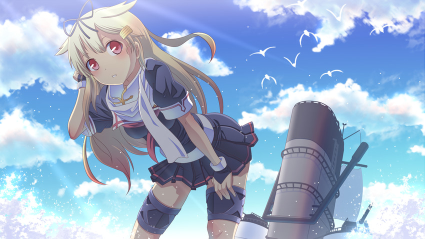 yuudachi and yuudachi kai ni (kantai collection) drawn by irie_keisuke_(handn)