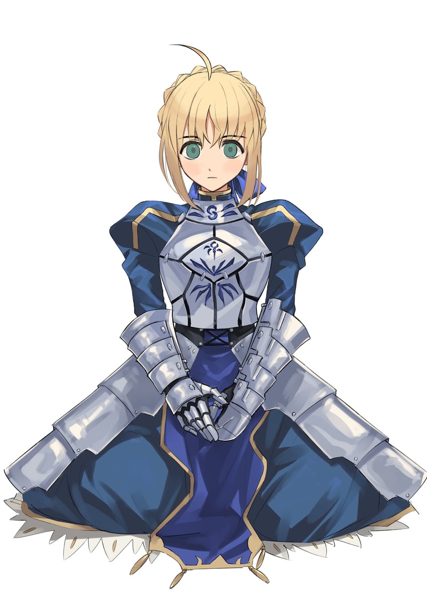 artoria pendragon and saber (fate and 1 more) drawn by geobubabi