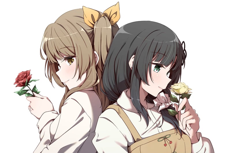 kuo shenlin and wang yujia (assault lily) drawn by musihara