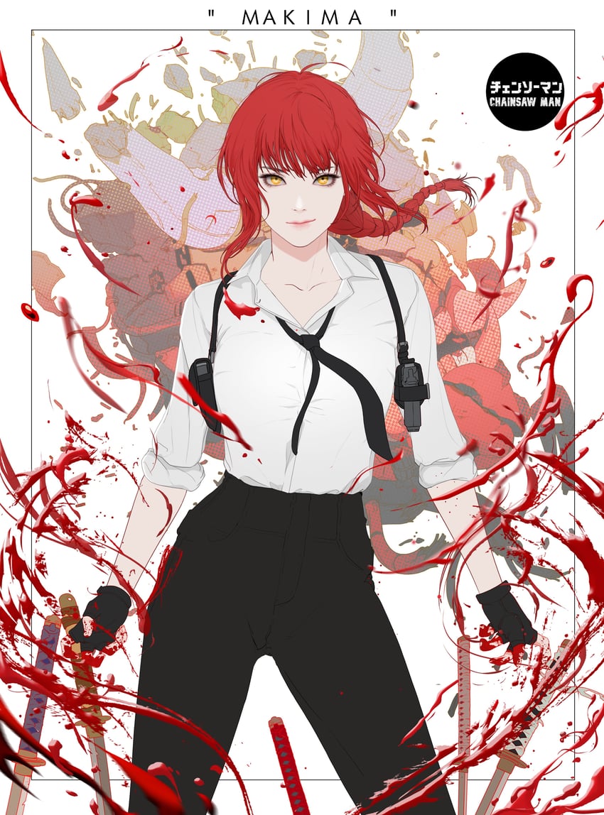 makima (chainsaw man) drawn by park_junkyu