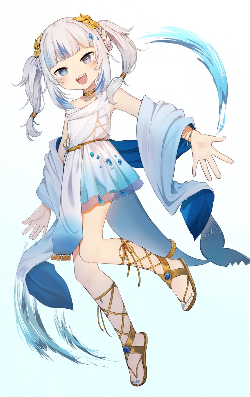 gawr gura (hololive and 1 more) drawn by aka_tadaima