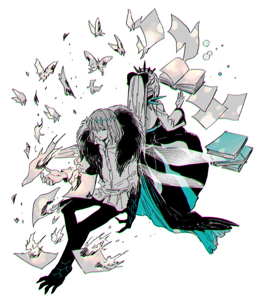 morgan le fay and oberon (fate and 1 more) drawn by nobicco