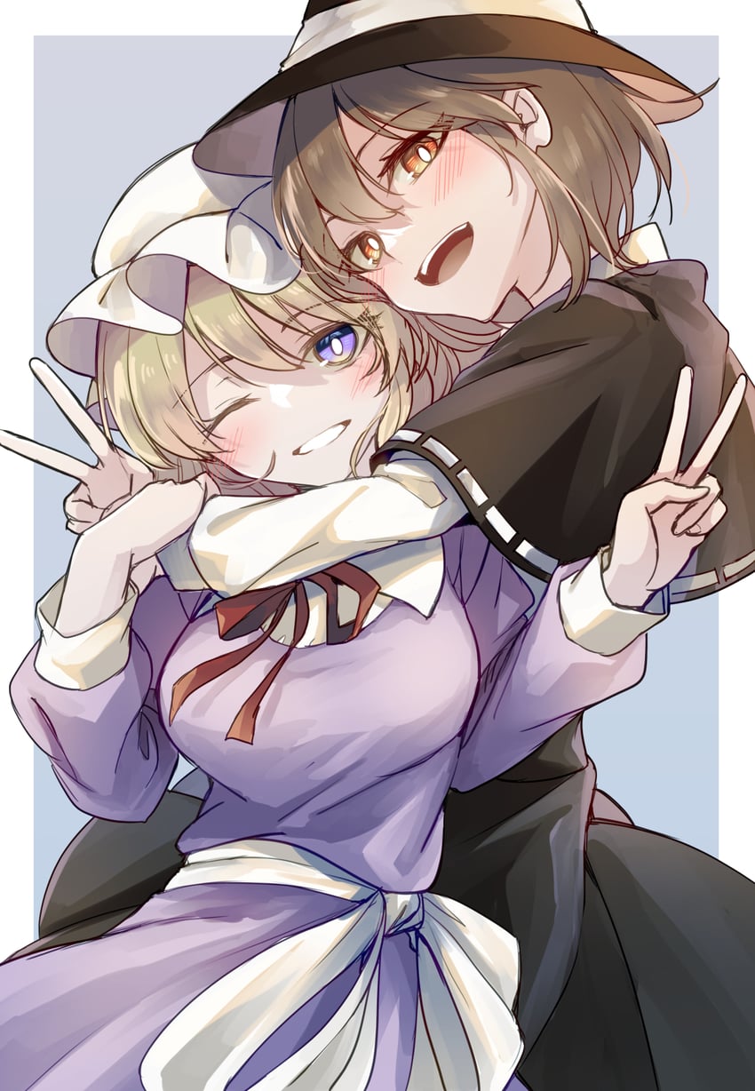 usami renko and maribel hearn (touhou) drawn by kinese_(katasutorohu)