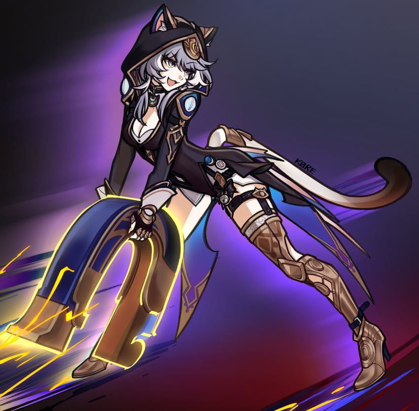 cipher (honkai and 1 more) drawn by k0re_drawings