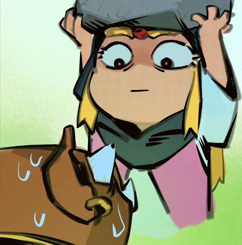 princess zelda and moblin (the legend of zelda and 1 more) drawn by kurdupl