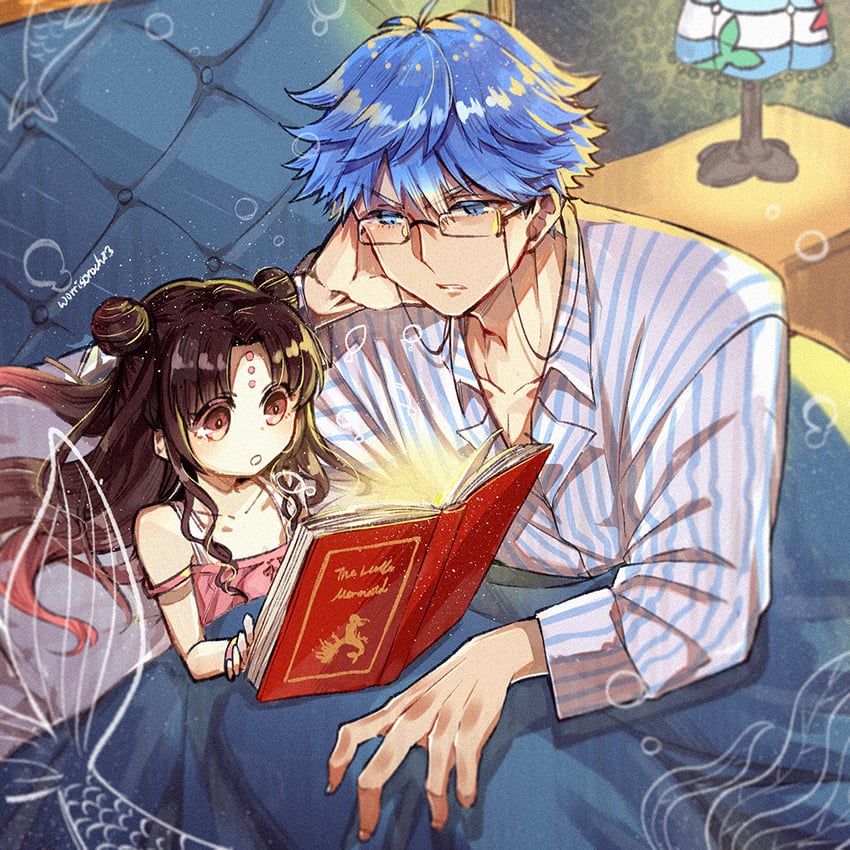 sessyoin kiara and hans christian andersen (fate and 2 more) drawn by worrisorochi
